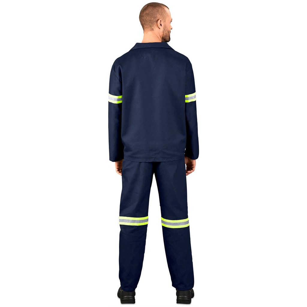Technician 100% Cotton Conti Suit - Reflective Arms & Legs - Yellow Tape - Image 3
