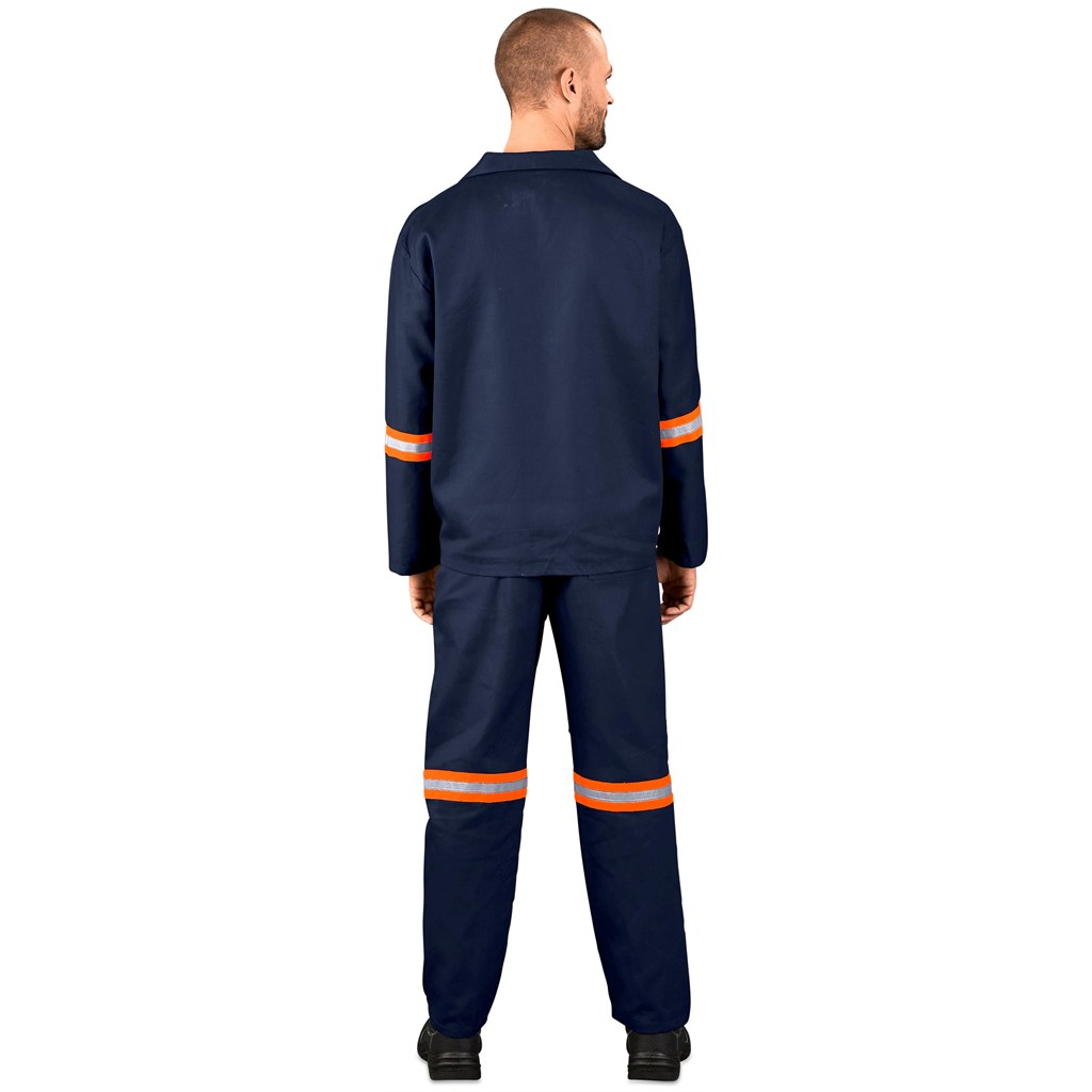 Technician 100% Cotton Conti Suit - Reflective Arms & Legs - Orange Tape - Image 6