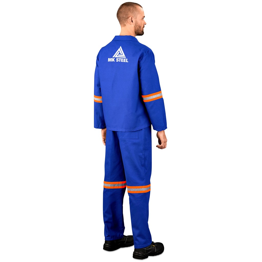 Technician 100% Cotton Conti Suit - Reflective Arms & Legs - Orange Tape - Image 7