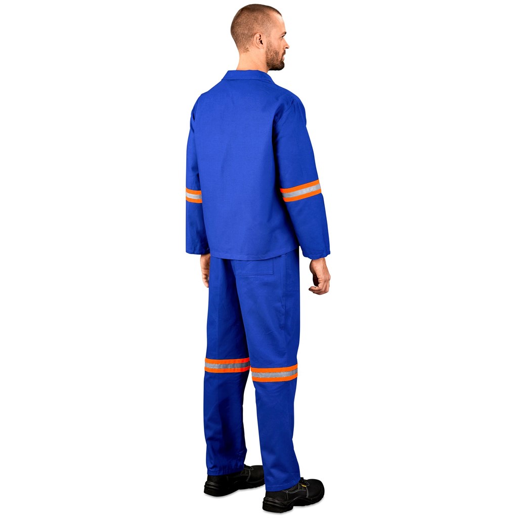 Technician 100% Cotton Conti Suit - Reflective Arms & Legs - Orange Tape - Image 2