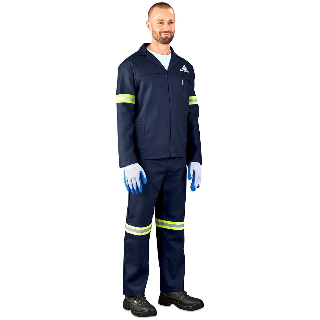 Technician 100% Cotton Conti Suit - Reflective Arms, Legs & Back - Yellow Tape - Image 2