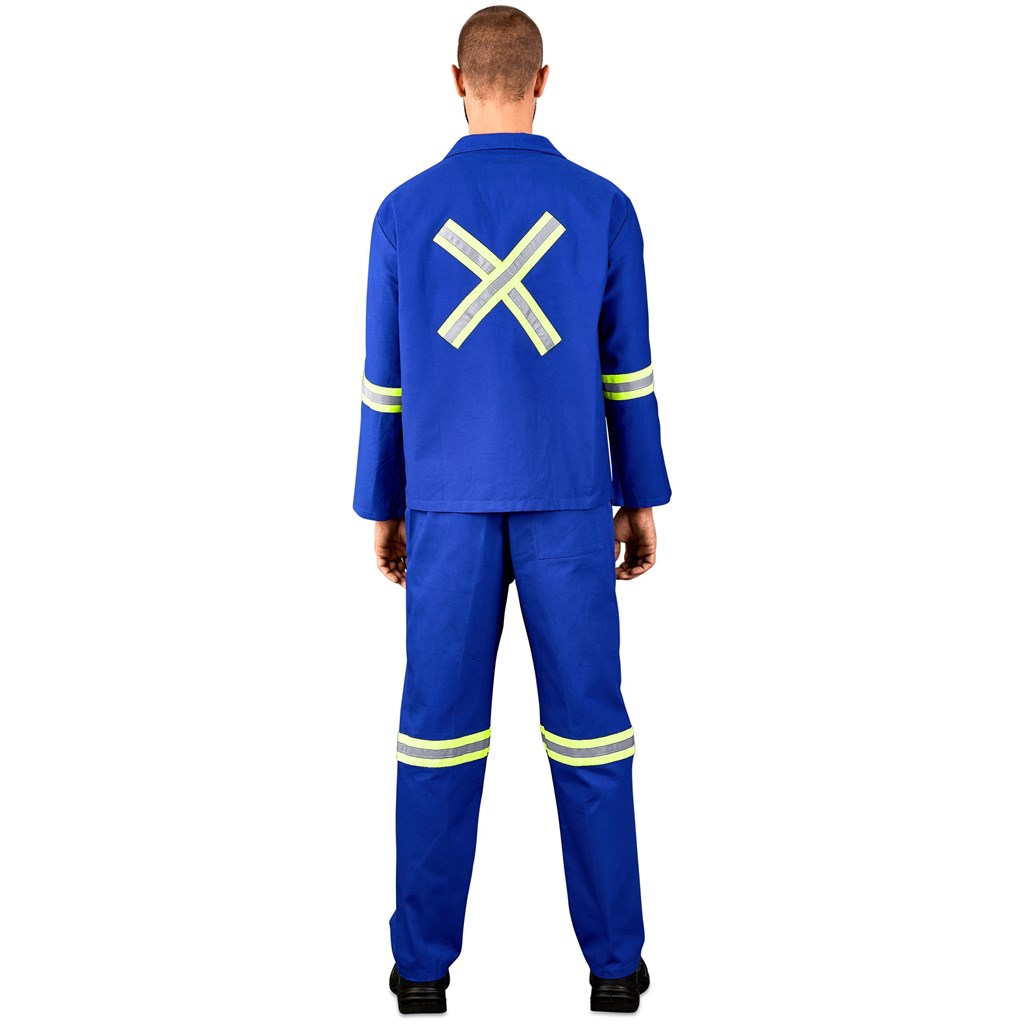 Technician 100% Cotton Conti Suit - Reflective Arms, Legs & Back - Yellow Tape - Image 5