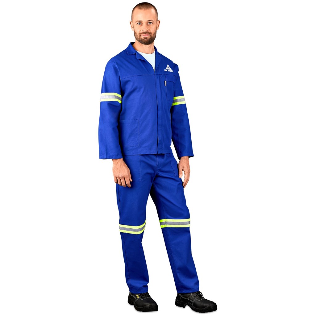 Technician 100% Cotton Conti Suit - Reflective Arms, Legs & Back - Yellow Tape - Image 8
