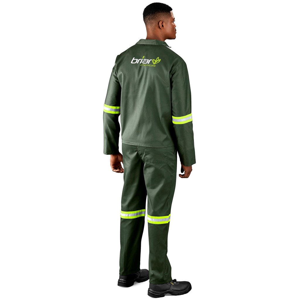 Acid Resistant Polycotton Conti Suit - Reflective Arm & Legs - Yellow Tape - Image 5