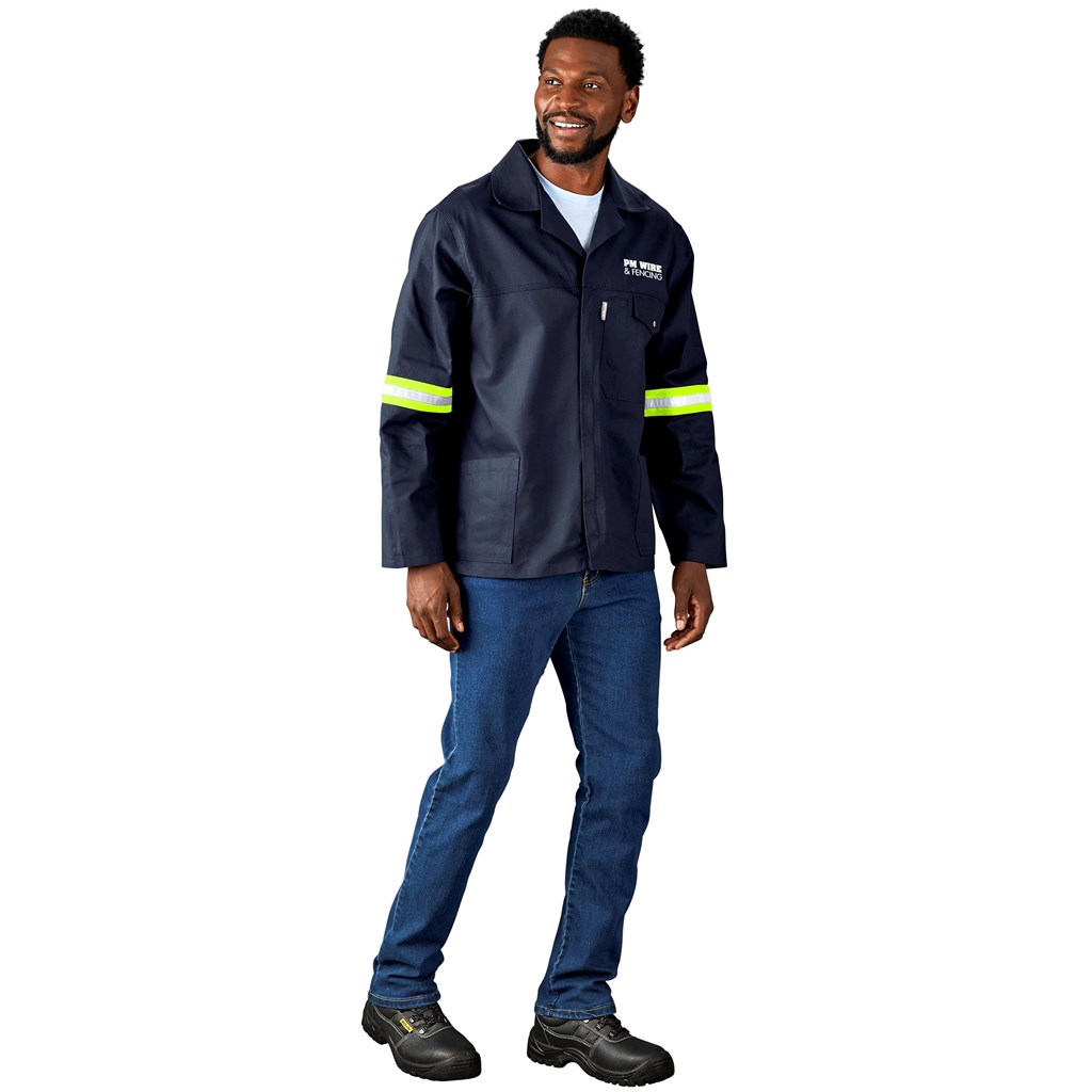 Artisan Premium 100% Cotton Jacket - Reflective Arms - Yellow Tape - Image 17