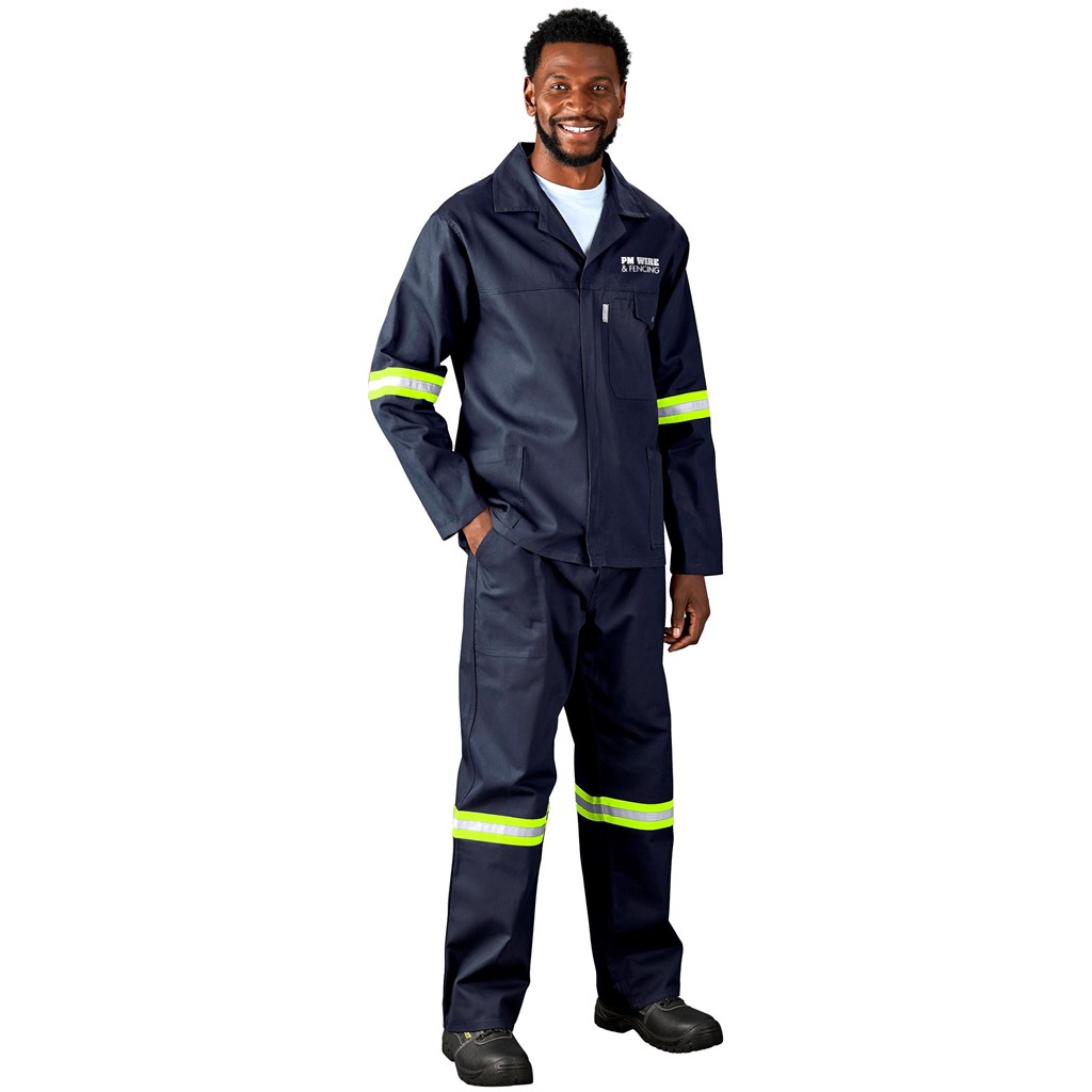 Artisan Premium 100% Cotton Jacket - Reflective Arms - Yellow Tape - Image 20