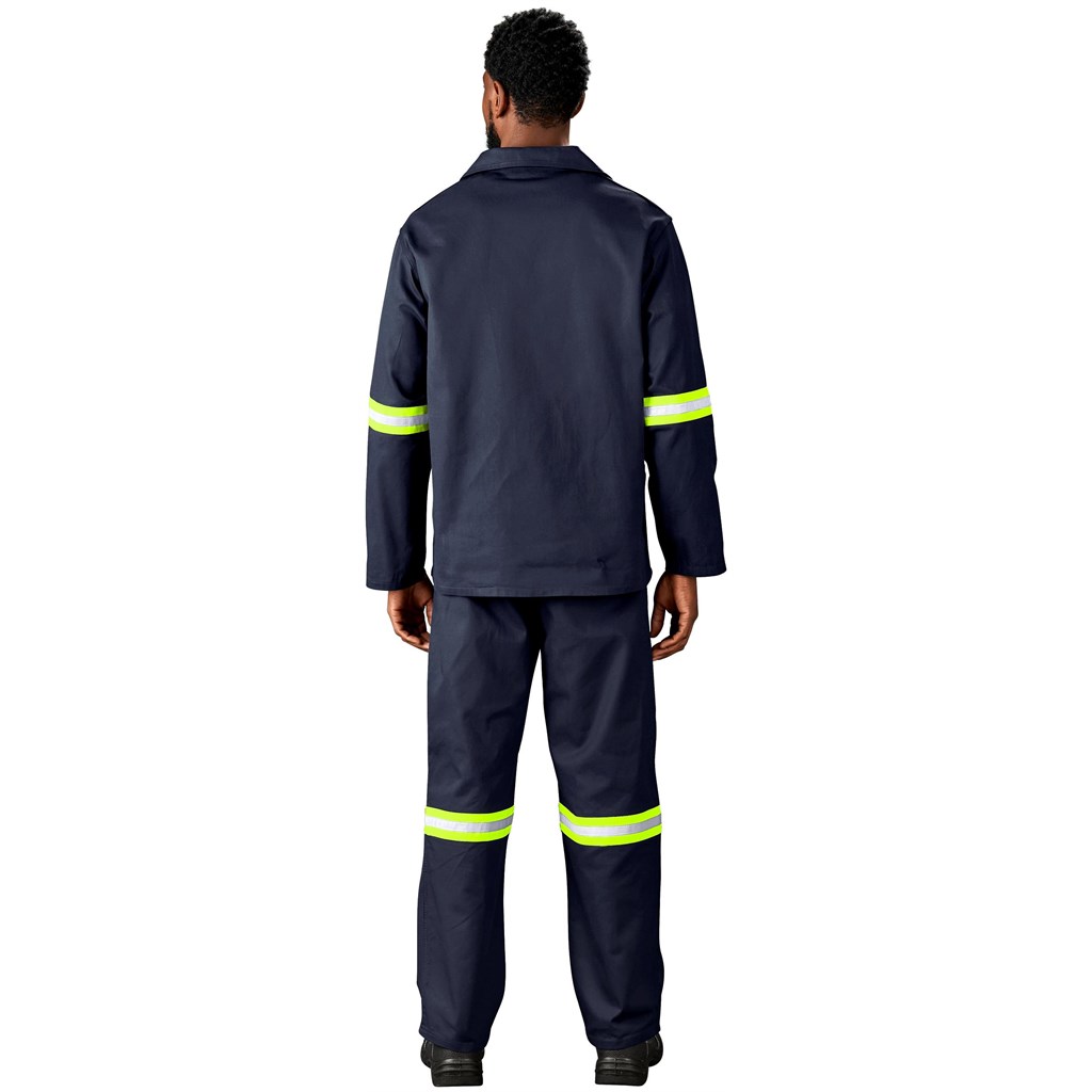 Artisan Premium 100% Cotton Jacket - Reflective Arms - Yellow Tape - Image 9