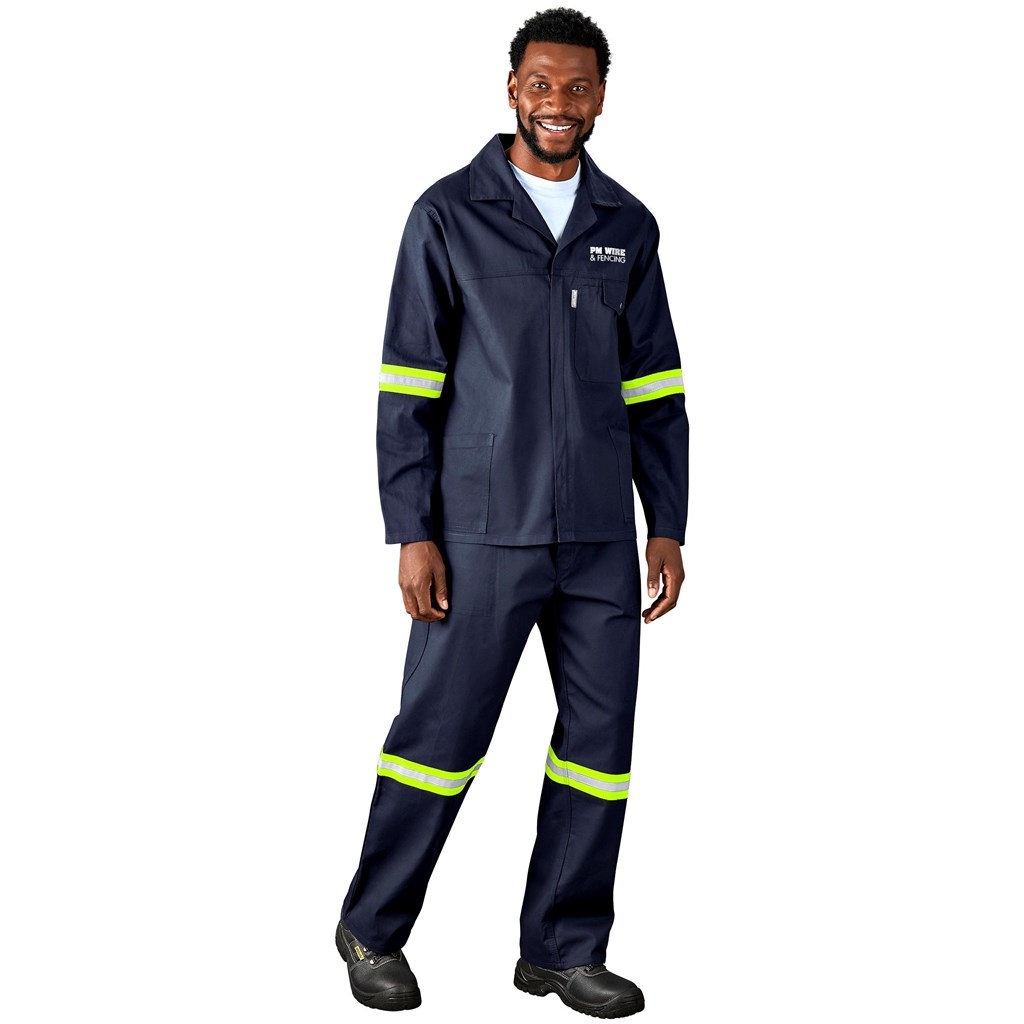 Artisan Premium 100% Cotton Jacket - Reflective Arms - Yellow Tape - Image 25