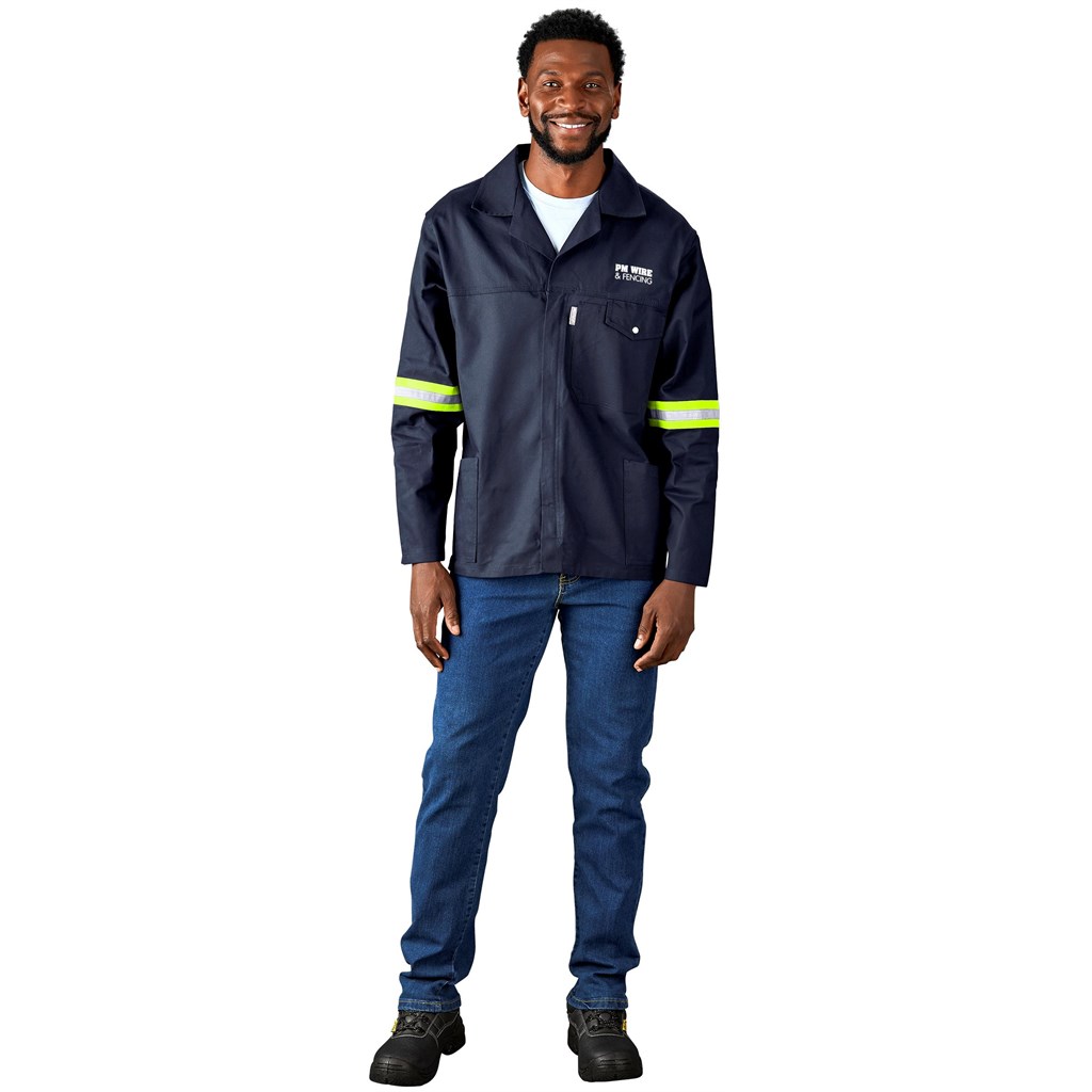 Artisan Premium 100% Cotton Jacket - Reflective Arms - Yellow Tape - Image 7
