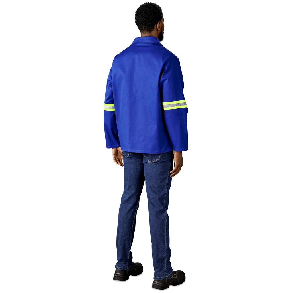 Artisan Premium 100% Cotton Jacket - Reflective Arms - Yellow Tape - Image 15