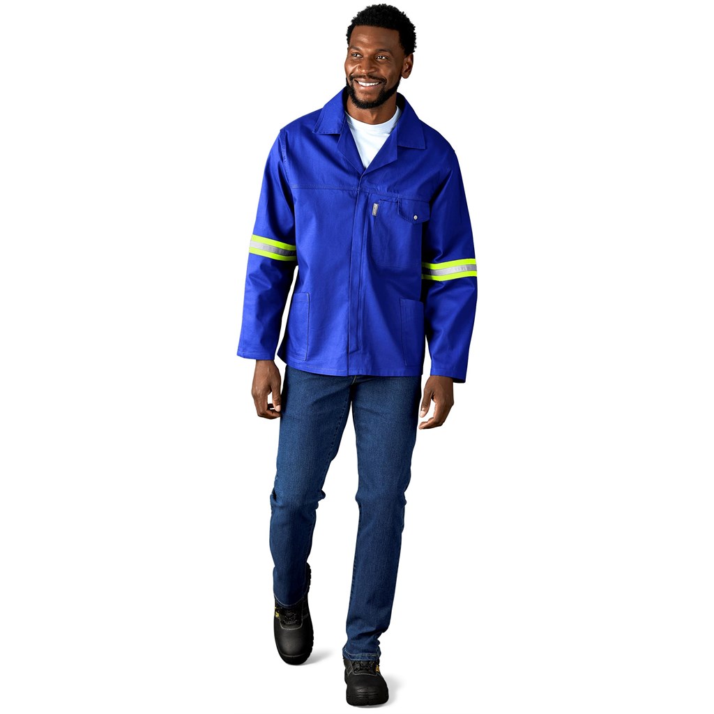 Artisan Premium 100% Cotton Jacket - Reflective Arms - Yellow Tape - Image 26