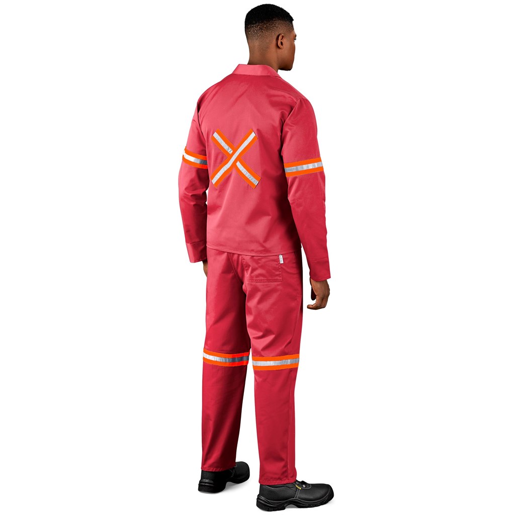 Trade Polycotton Conti - Suit Reflective Arms, Legs & Back - Orange Tape - Image 67