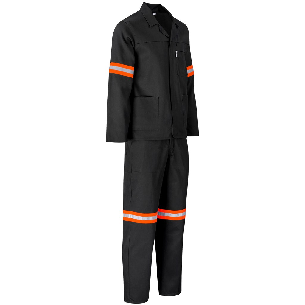 Trade Polycotton Conti - Suit Reflective Arms, Legs & Back - Orange Tape - Image 12