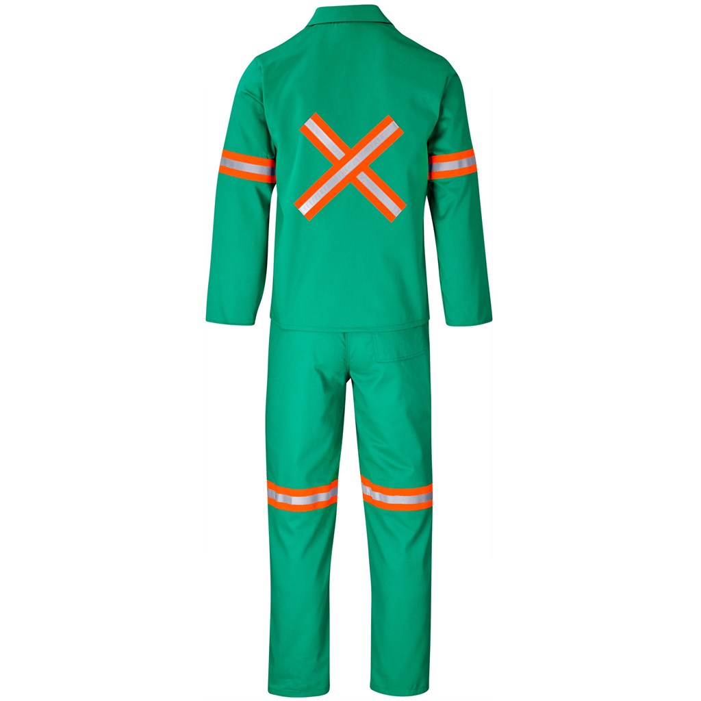 Trade Polycotton Conti - Suit Reflective Arms, Legs & Back - Orange Tape - Image 14