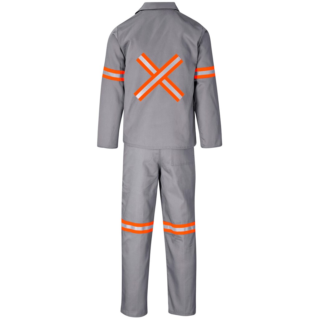 Trade Polycotton Conti - Suit Reflective Arms, Legs & Back - Orange Tape - Image 23