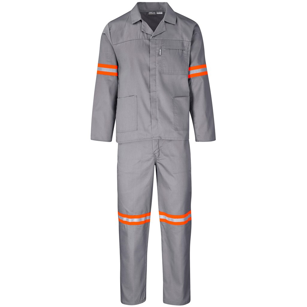 Trade Polycotton Conti - Suit Reflective Arms, Legs & Back - Orange Tape - Image 22