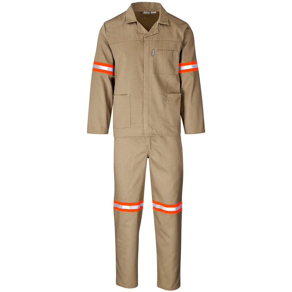 Trade Polycotton Conti - Suit Reflective Arms, Legs & Back - Orange Tape - Image 28
