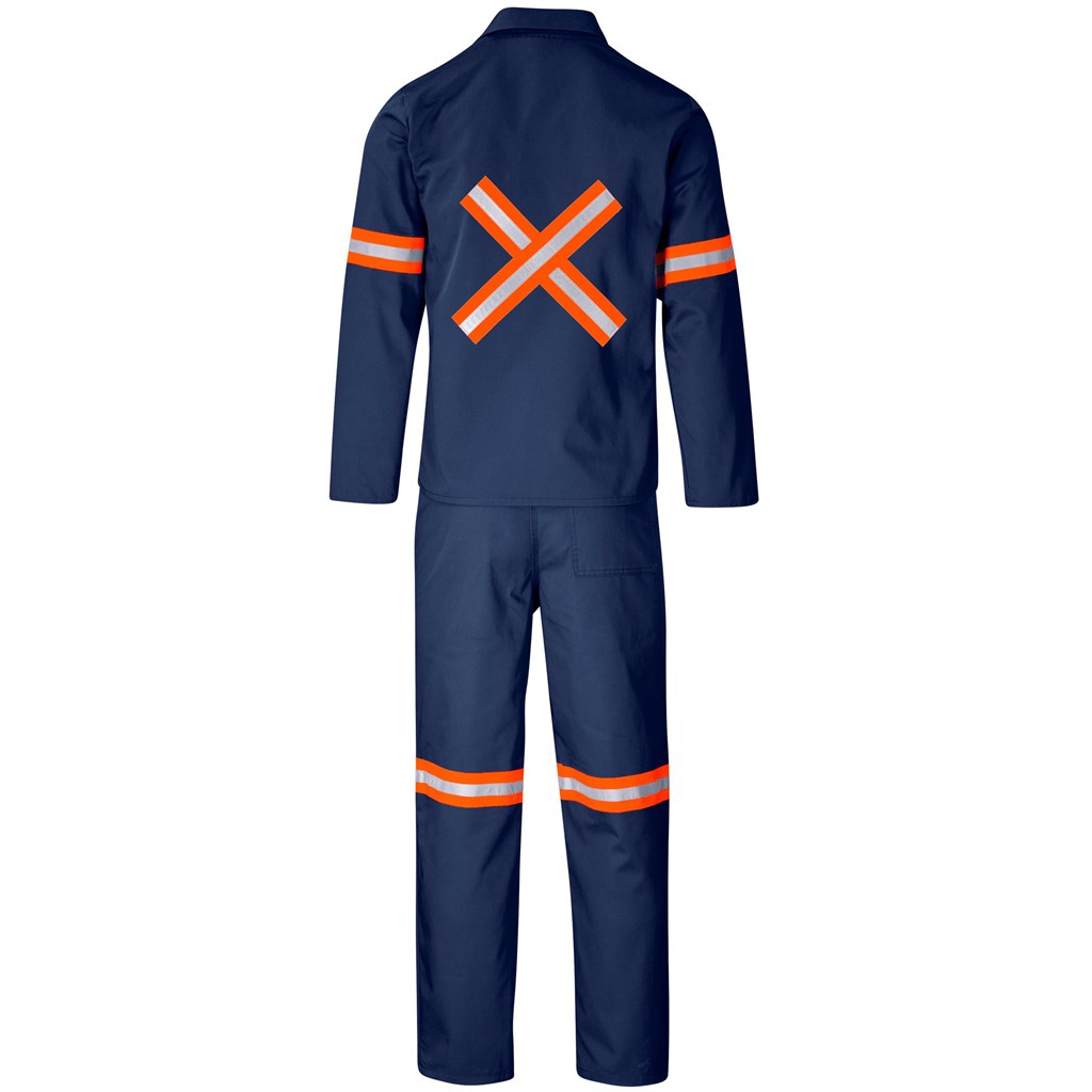 Trade Polycotton Conti - Suit Reflective Arms, Legs & Back - Orange Tape - Image 33