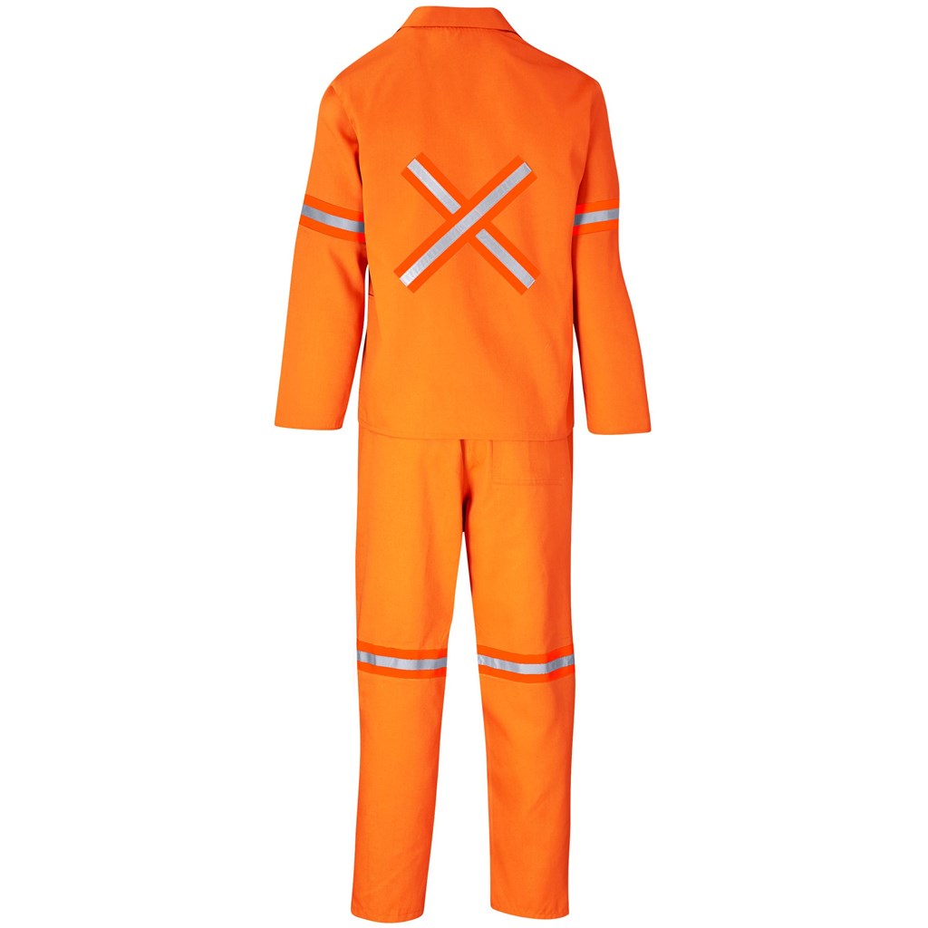 Trade Polycotton Conti - Suit Reflective Arms, Legs & Back - Orange Tape - Image 42