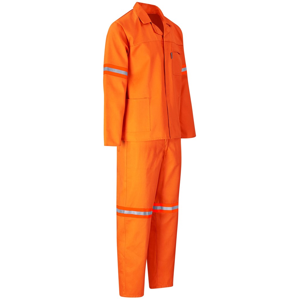 Trade Polycotton Conti - Suit Reflective Arms, Legs & Back - Orange Tape - Image 38