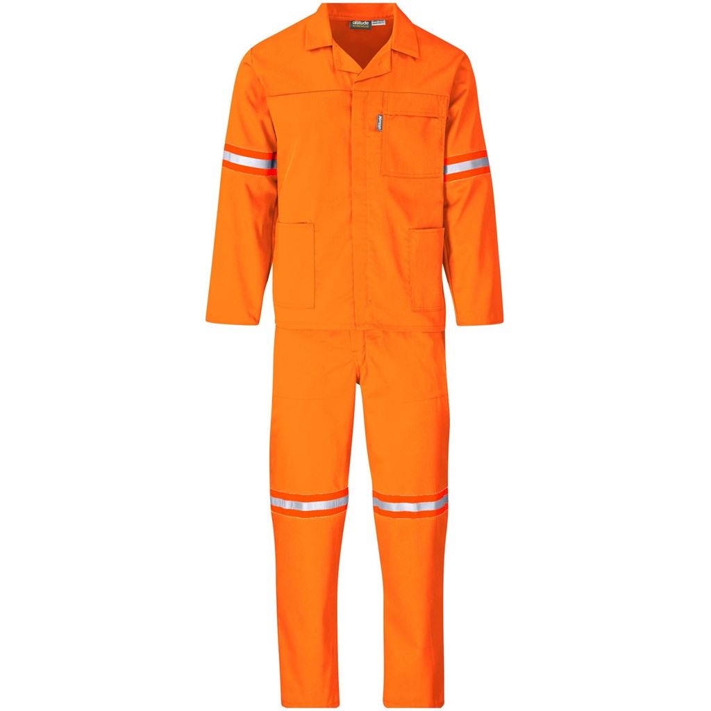 Trade Polycotton Conti - Suit Reflective Arms, Legs & Back - Orange Tape - Image 37