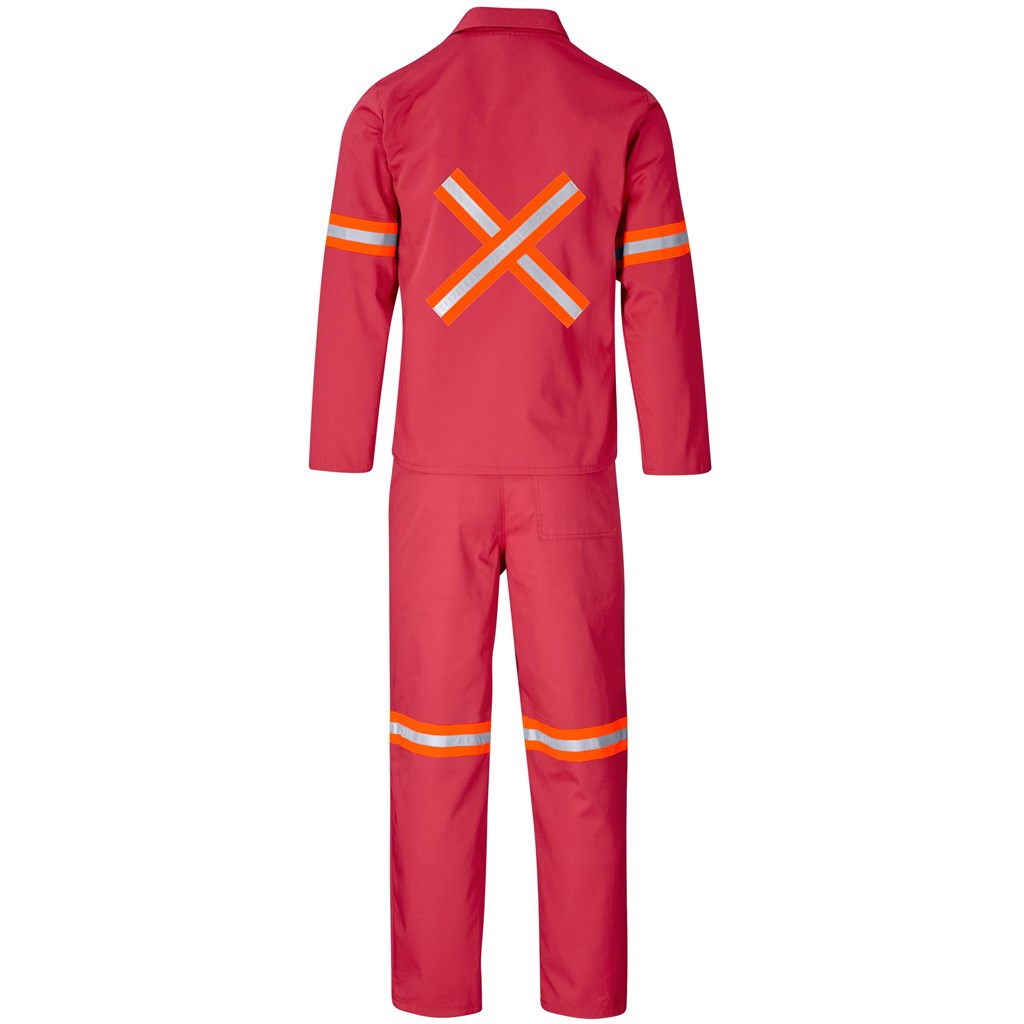 Trade Polycotton Conti - Suit Reflective Arms, Legs & Back - Orange Tape - Image 48