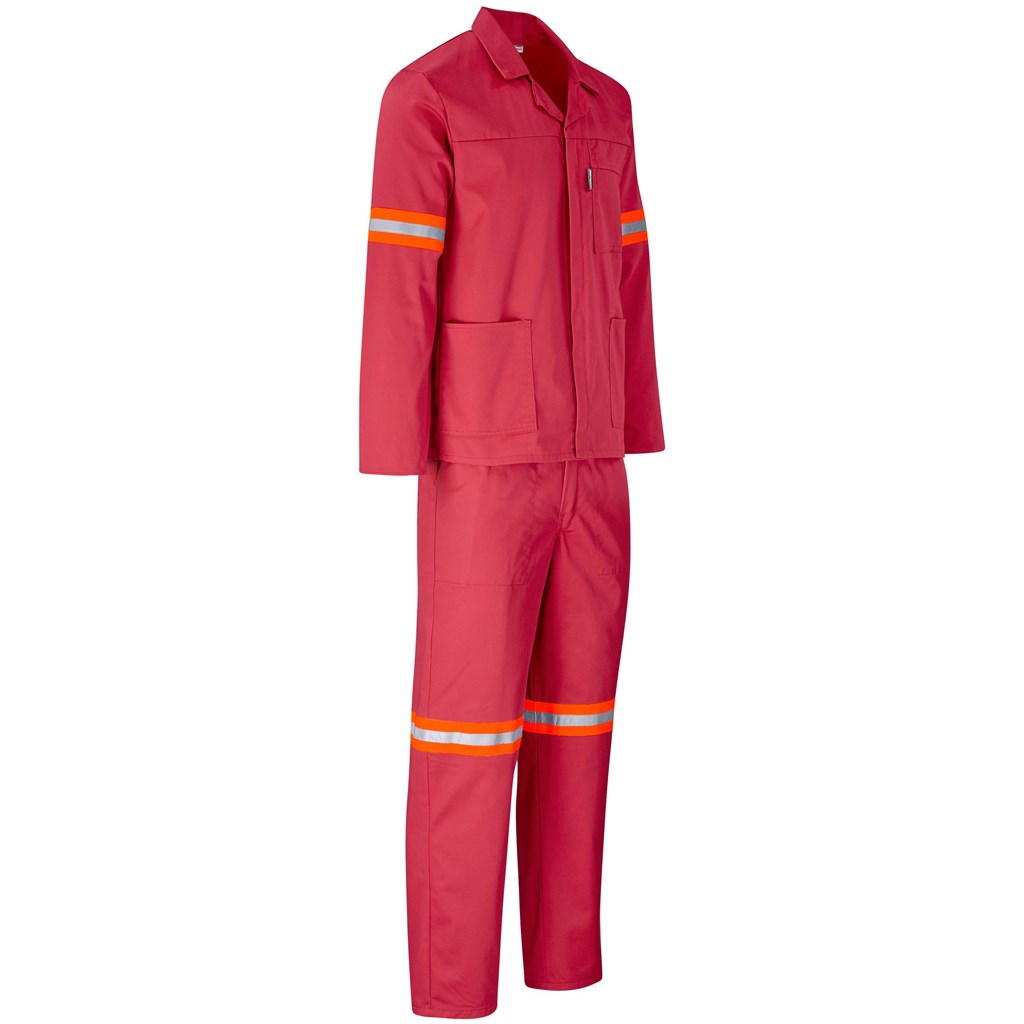 Trade Polycotton Conti - Suit Reflective Arms, Legs & Back - Orange Tape - Image 44