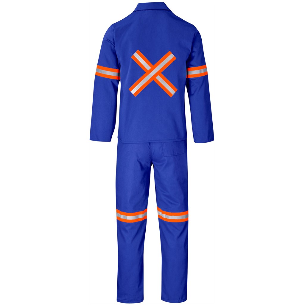 Trade Polycotton Conti - Suit Reflective Arms, Legs & Back - Orange Tape - Image 54