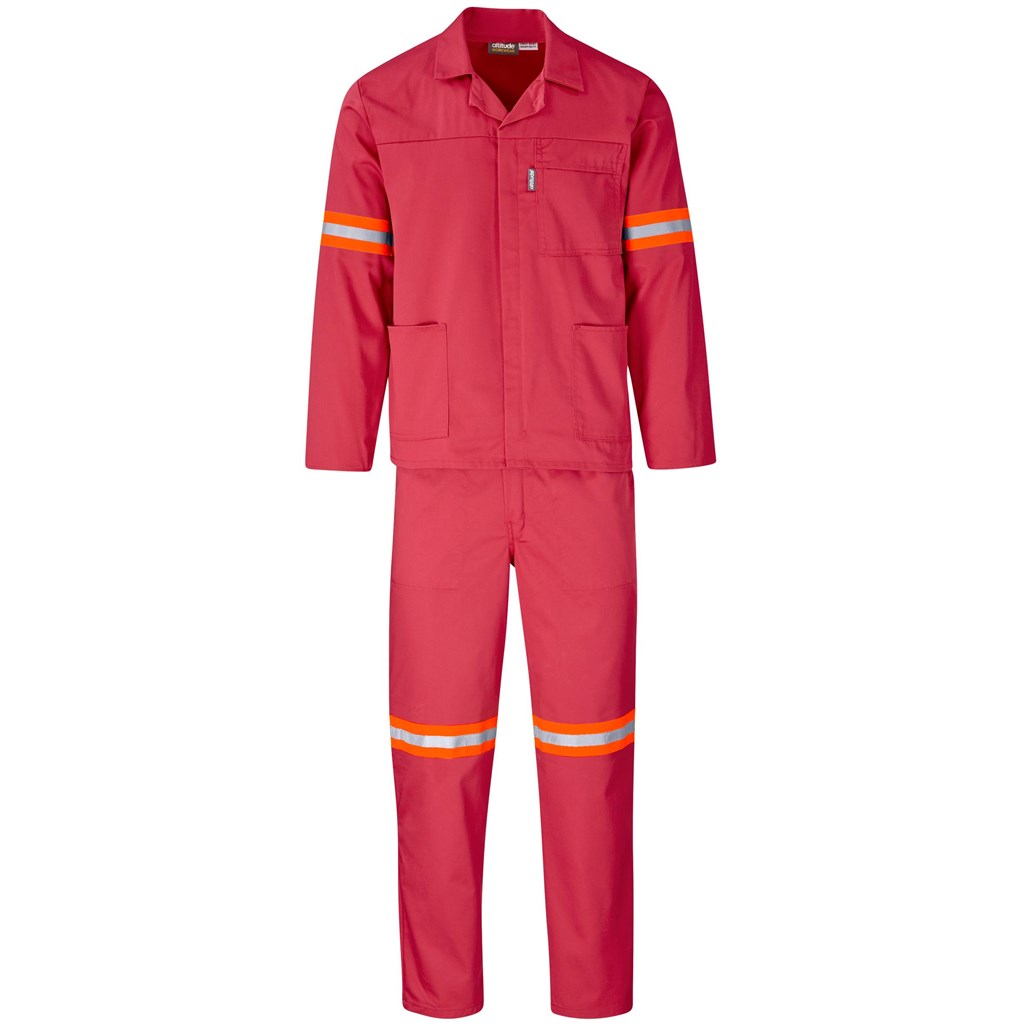 Trade Polycotton Conti - Suit Reflective Arms, Legs & Back - Orange Tape - Image 43