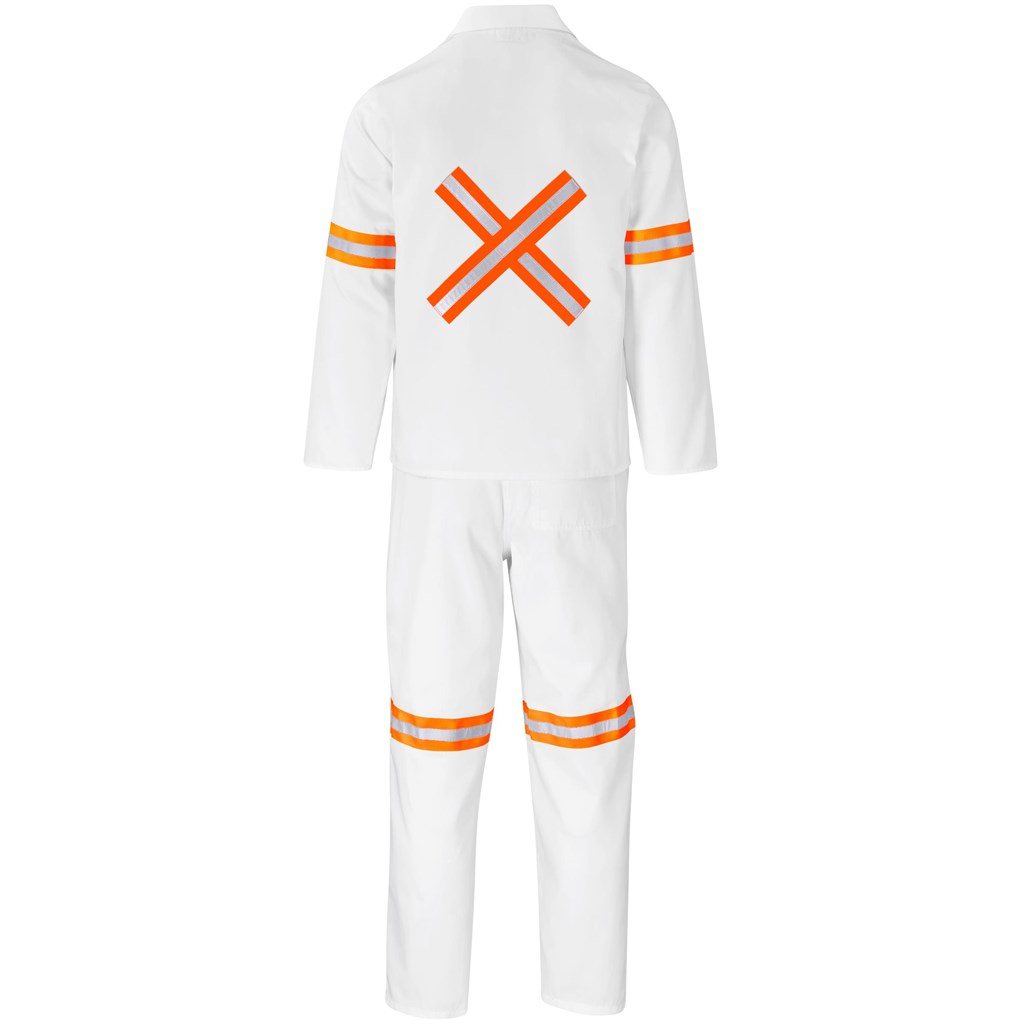 Trade Polycotton Conti - Suit Reflective Arms, Legs & Back - Orange Tape - Image 60