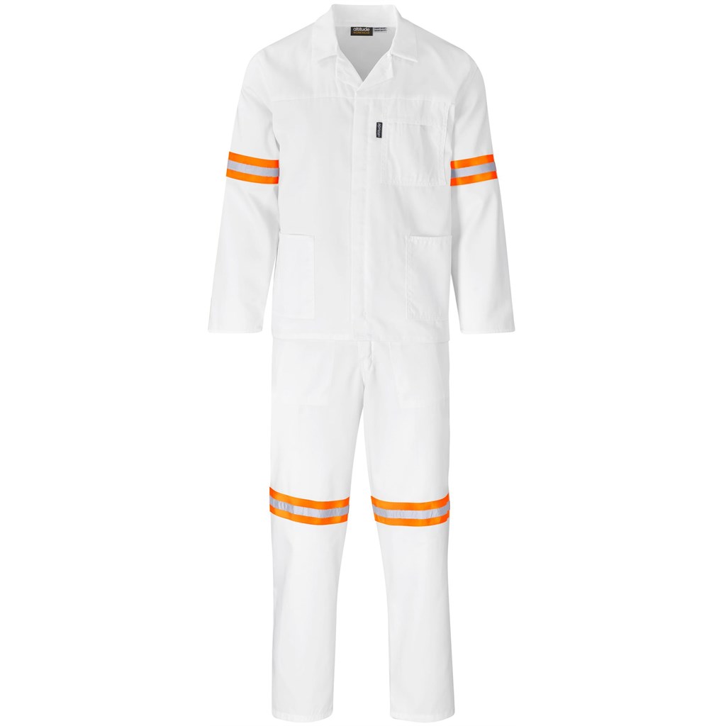Trade Polycotton Conti - Suit Reflective Arms, Legs & Back - Orange Tape - Image 55