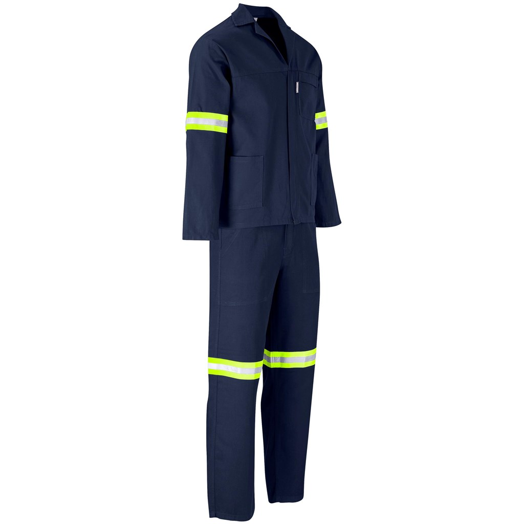 Technician 100% Cotton Conti Suit - Reflective Arms & Legs - Yellow Tape - Image 13
