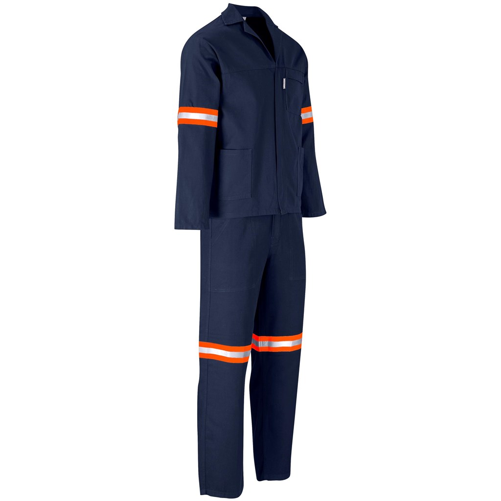Technician 100% Cotton Conti Suit - Reflective Arms & Legs - Orange Tape - Image 9