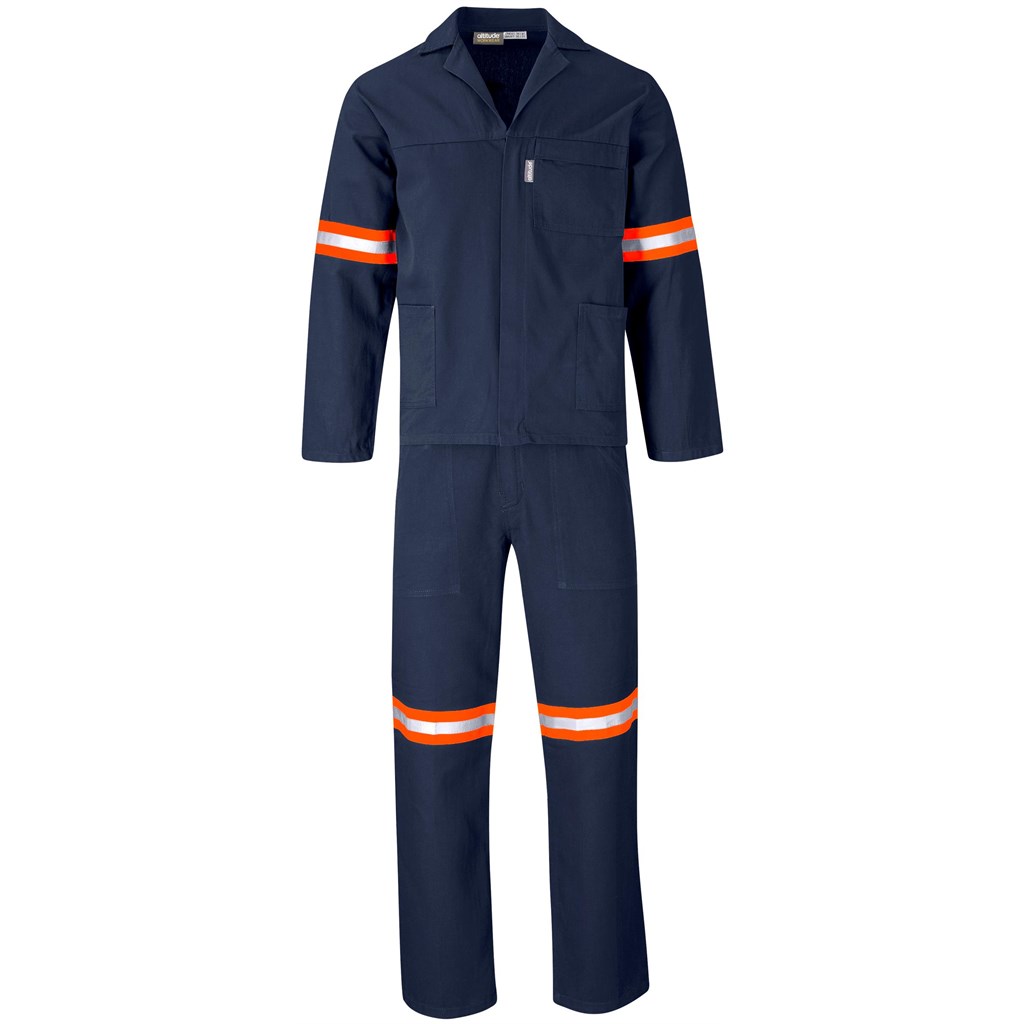 Technician 100% Cotton Conti Suit - Reflective Arms & Legs - Orange Tape - Image 11