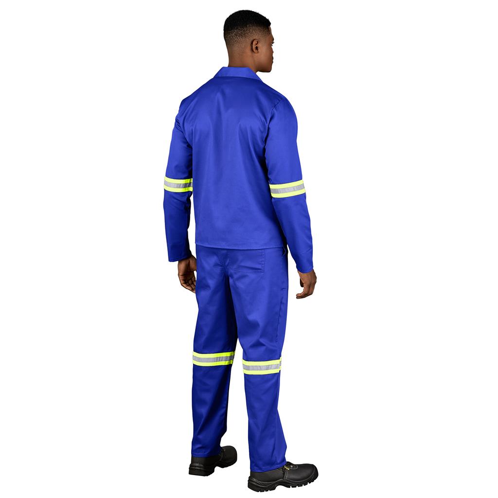 Trade Polycotton Conti Suit - Reflective Arms & Legs - Yellow Taped - Image 2