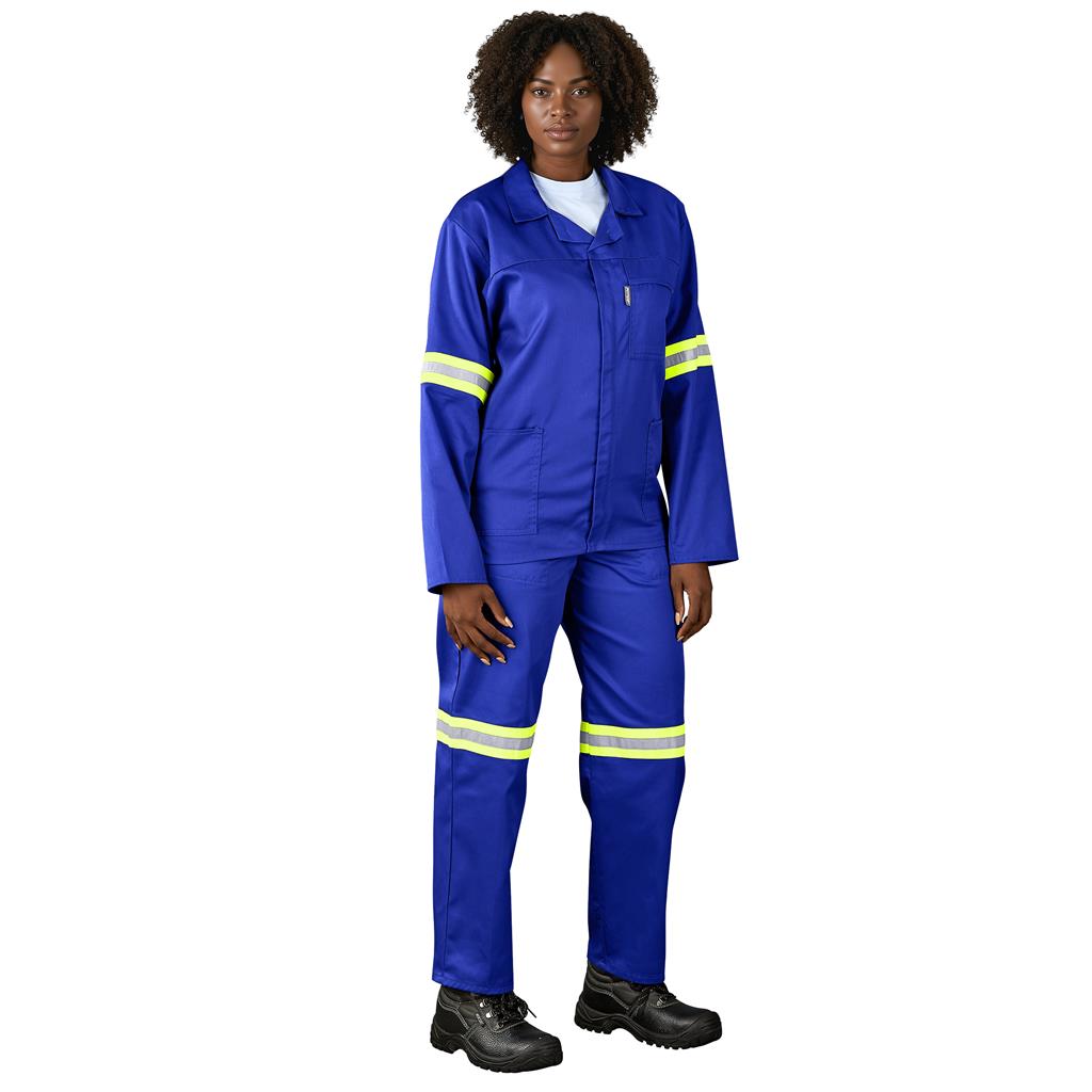 Trade Polycotton Conti Suit - Reflective Arms & Legs - Yellow Taped - Image 4