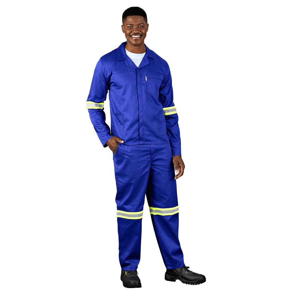 Trade Polycotton Conti Suit - Reflective Arms & Legs - Yellow Taped - Image 7