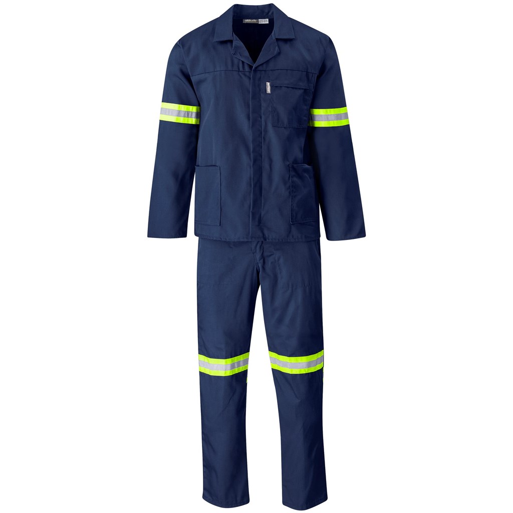 Trade Polycotton Conti Suit - Reflective Arms & Legs - Yellow Taped - Image 9