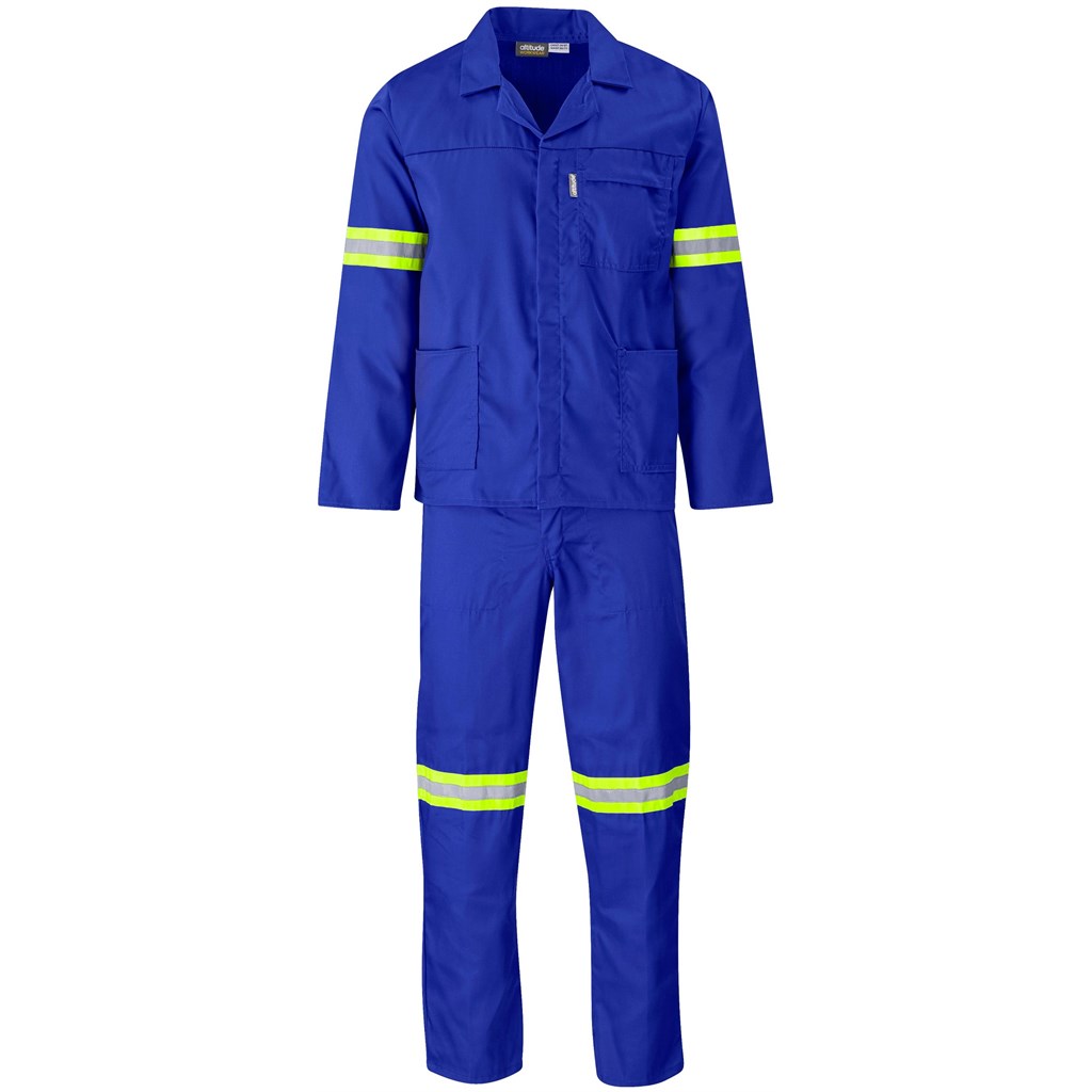 Trade Polycotton Conti Suit - Reflective Arms & Legs - Yellow Taped - Image 18
