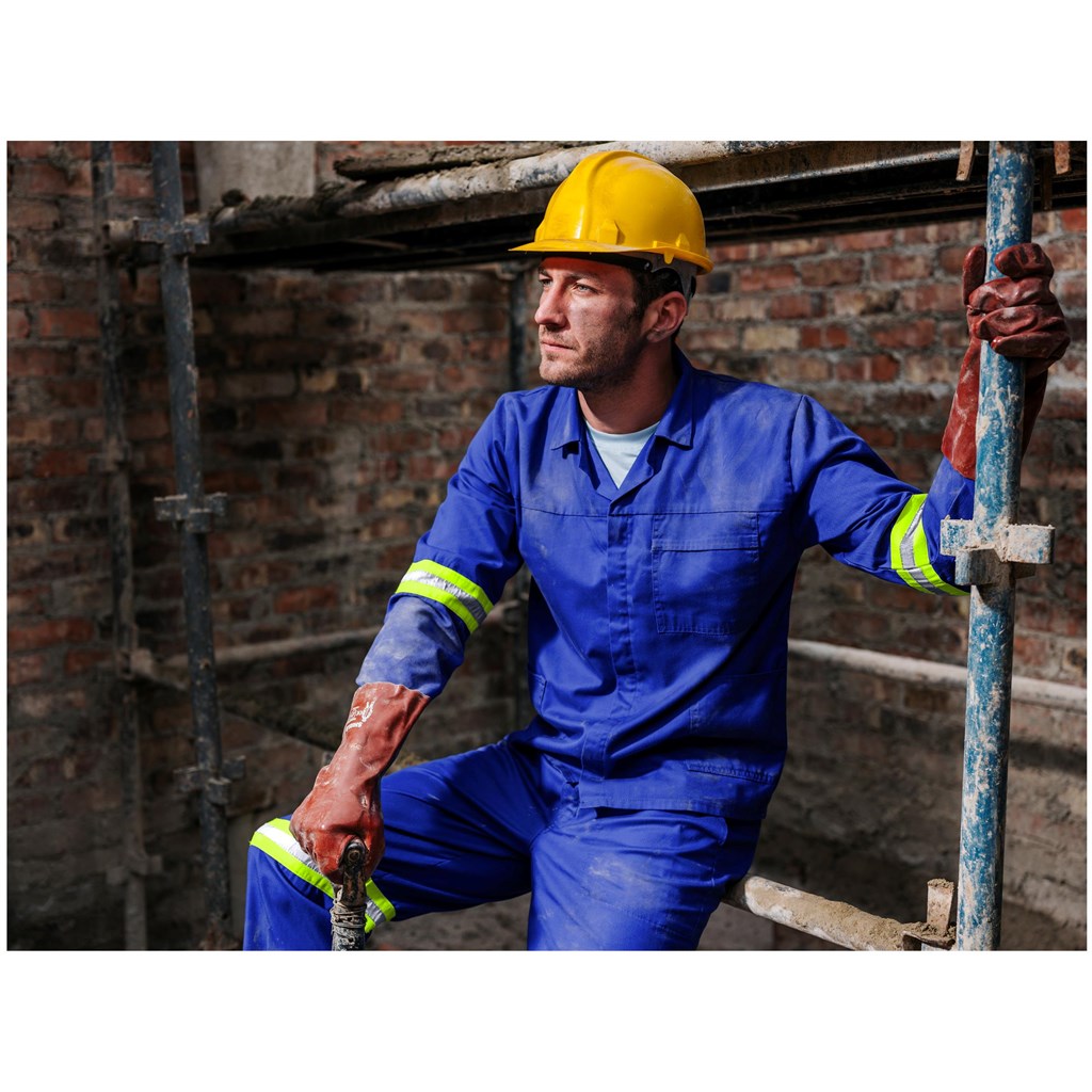 Trade Polycotton Conti Suit - Reflective Arms & Legs - Yellow Taped - Image 5