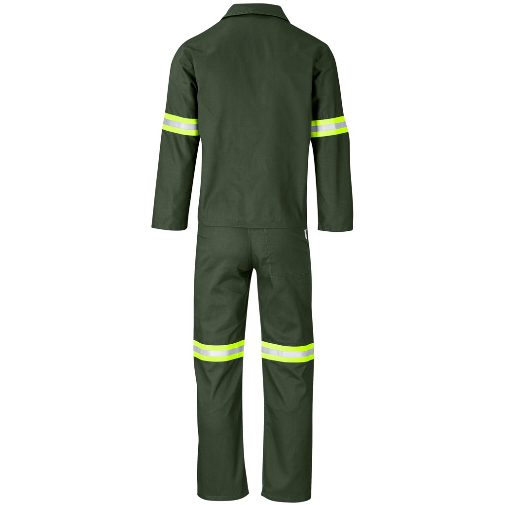 Acid Resistant Polycotton Conti Suit - Reflective Arm & Legs - Yellow Tape - Image 8