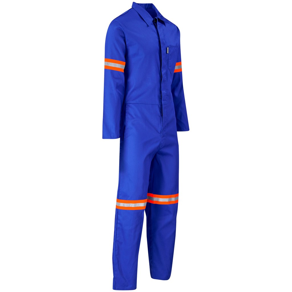Safety Polycotton Boiler Suit - Reflective Arms & Legs - Orange Tape - Image 11