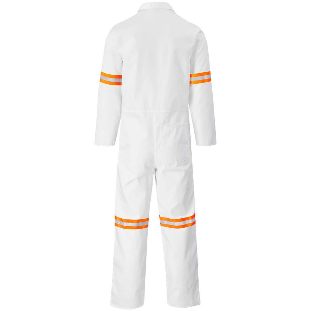 Safety Polycotton Boiler Suit - Reflective Arms & Legs - Orange Tape - Image 13