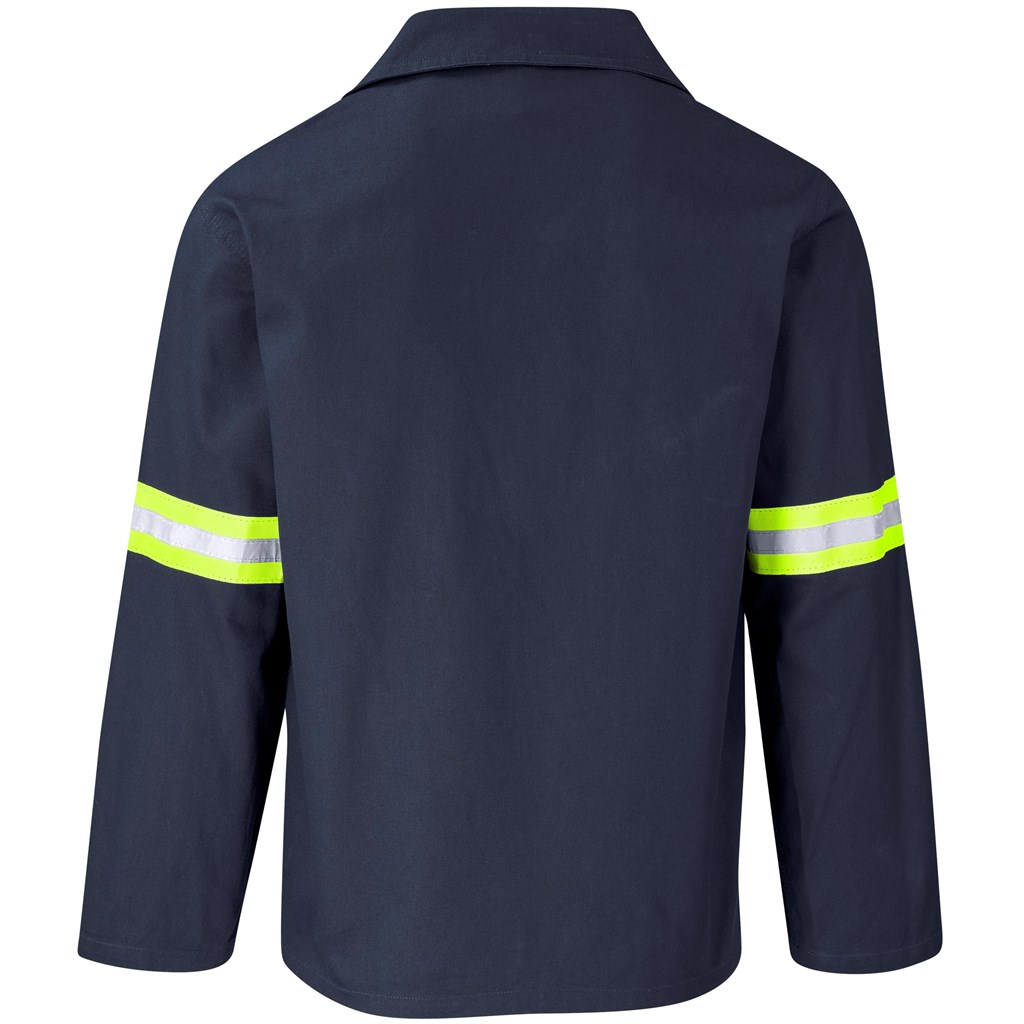Artisan Premium 100% Cotton Jacket - Reflective Arms - Yellow Tape - Image 32