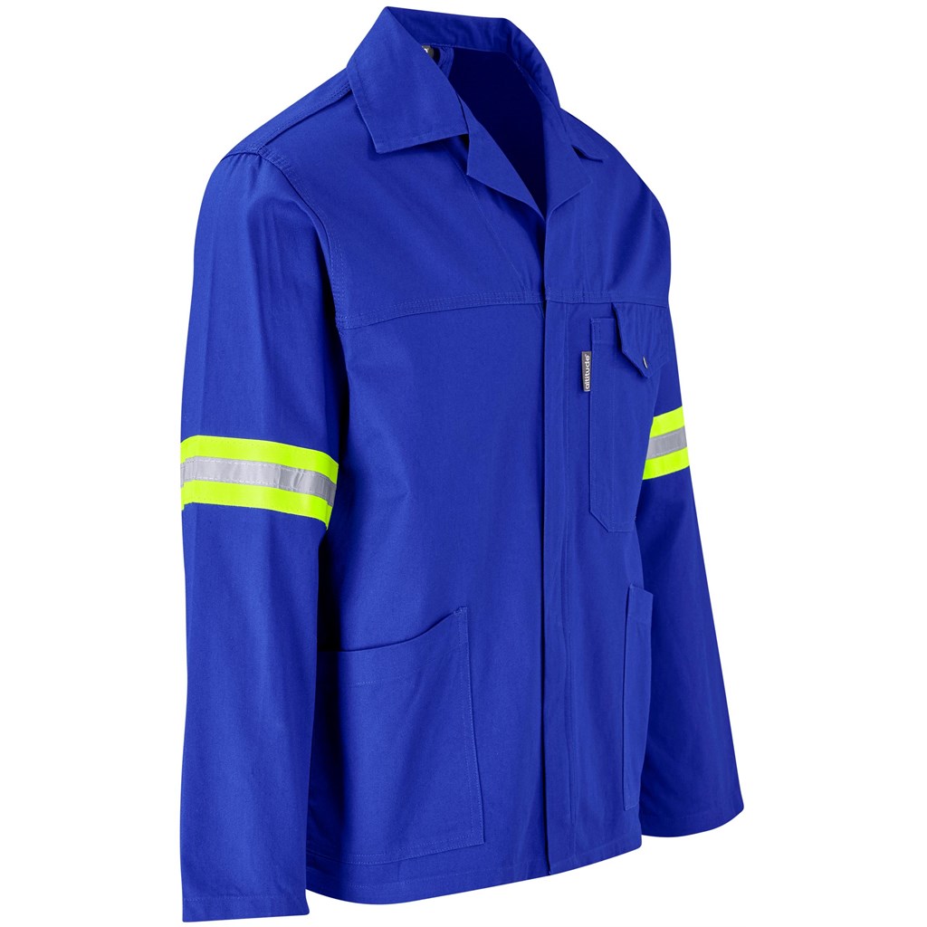 Artisan Premium 100% Cotton Jacket - Reflective Arms - Yellow Tape - Image 34