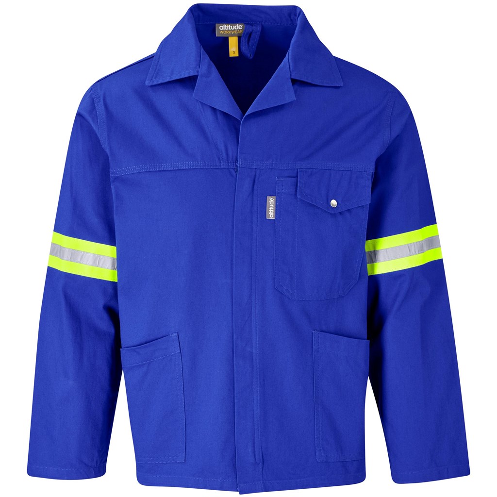 Artisan Premium 100% Cotton Jacket - Reflective Arms - Yellow Tape - Image 33