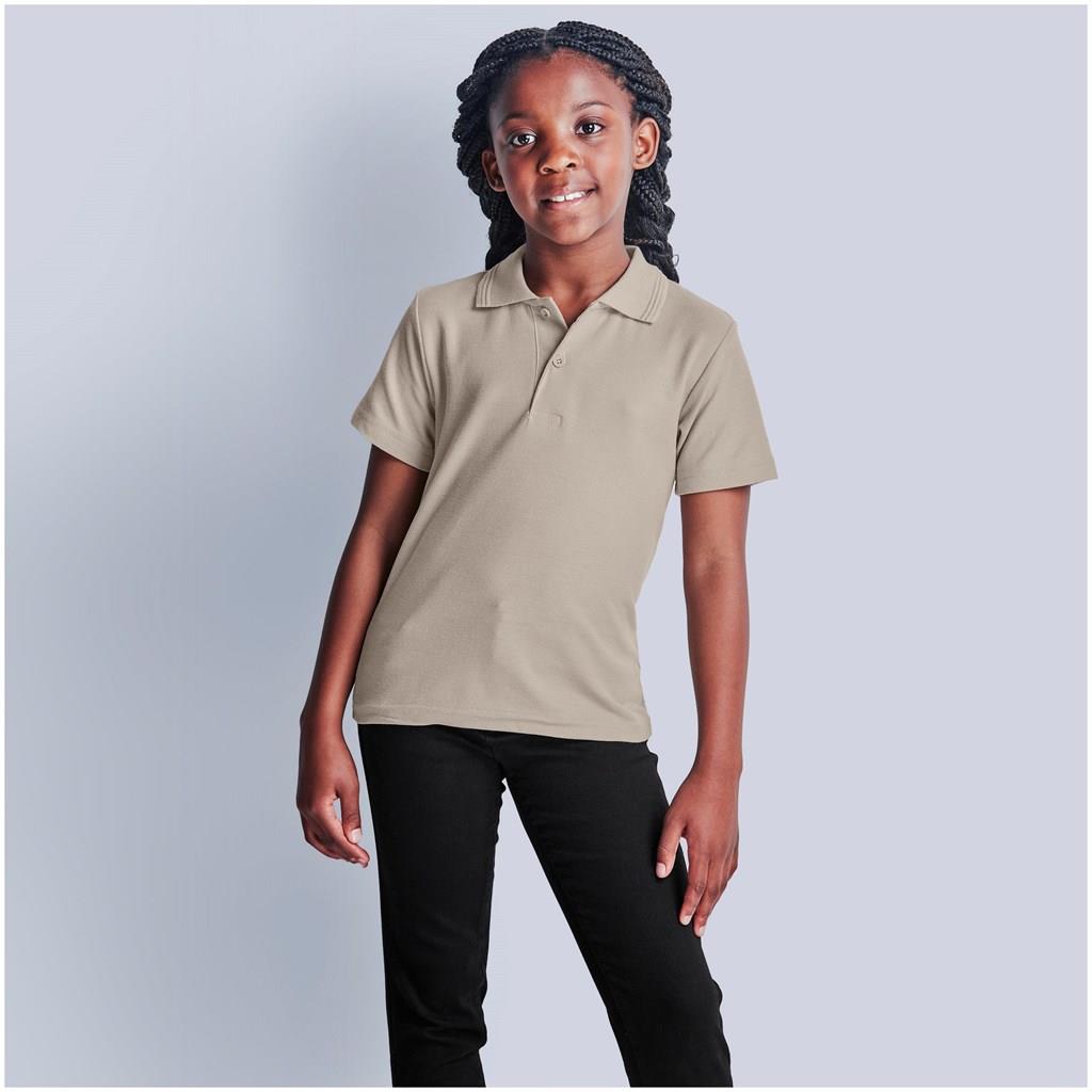Kids Basic Pique Golf Shirt - Image 3