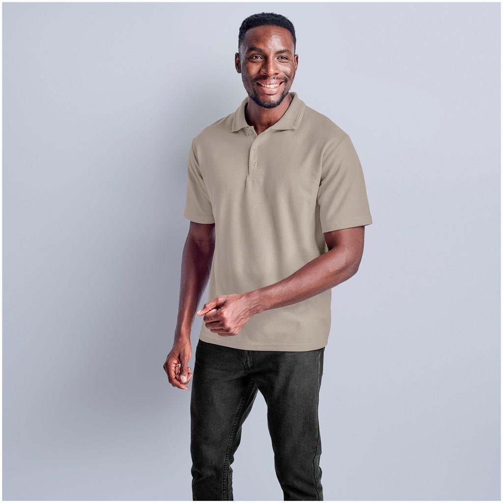 Mens Basic Pique Golf Shirt - Image 2