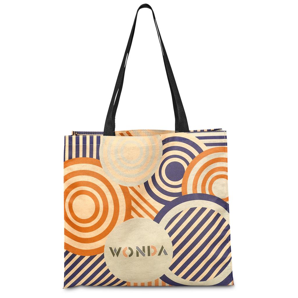 Hoppla Footloose Recycled PET Stitch-Bond Shopper - Image 5