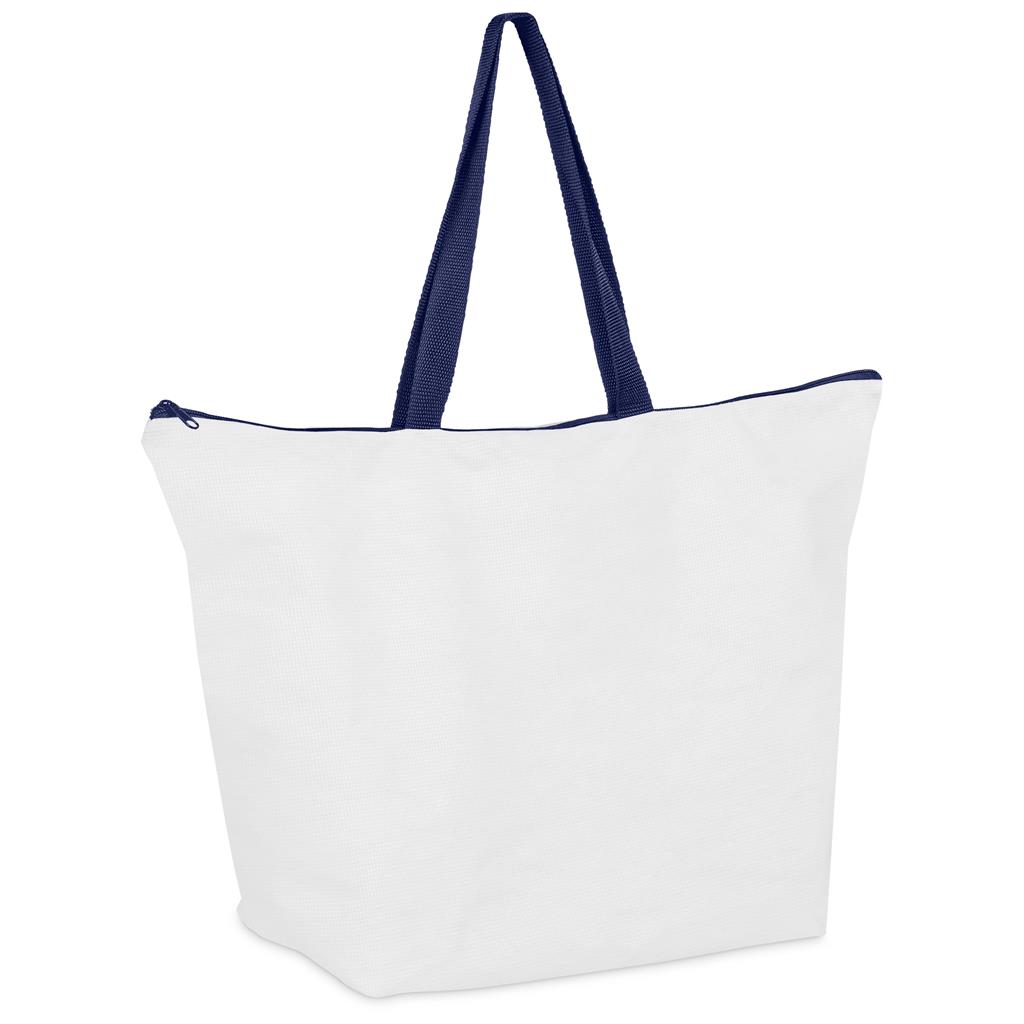 Hoppla Skyline Recycled PET Stitch-Bond Shopper With Zip - Image 13